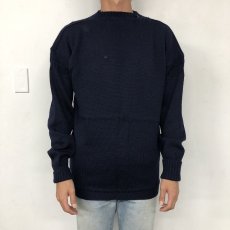 画像2: VINTAGE Guernsey Sweater Navy (2)