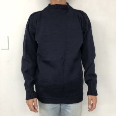 画像2: VINTAGE Guernsey Sweater Navy (2)