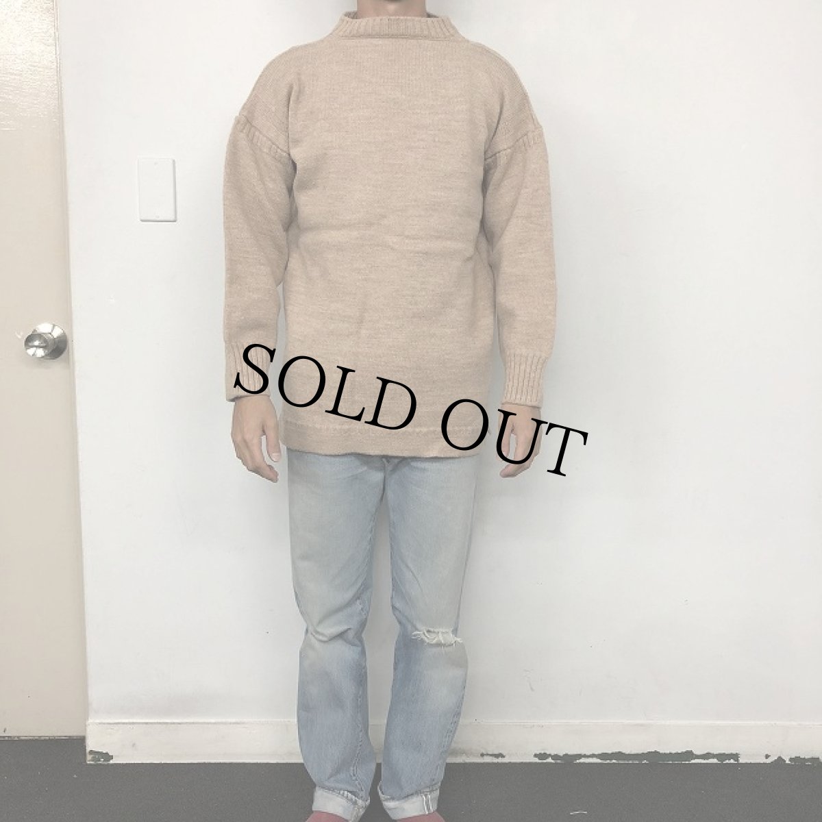 画像5: VINTAGE Guernsey Sweater Beige (5)