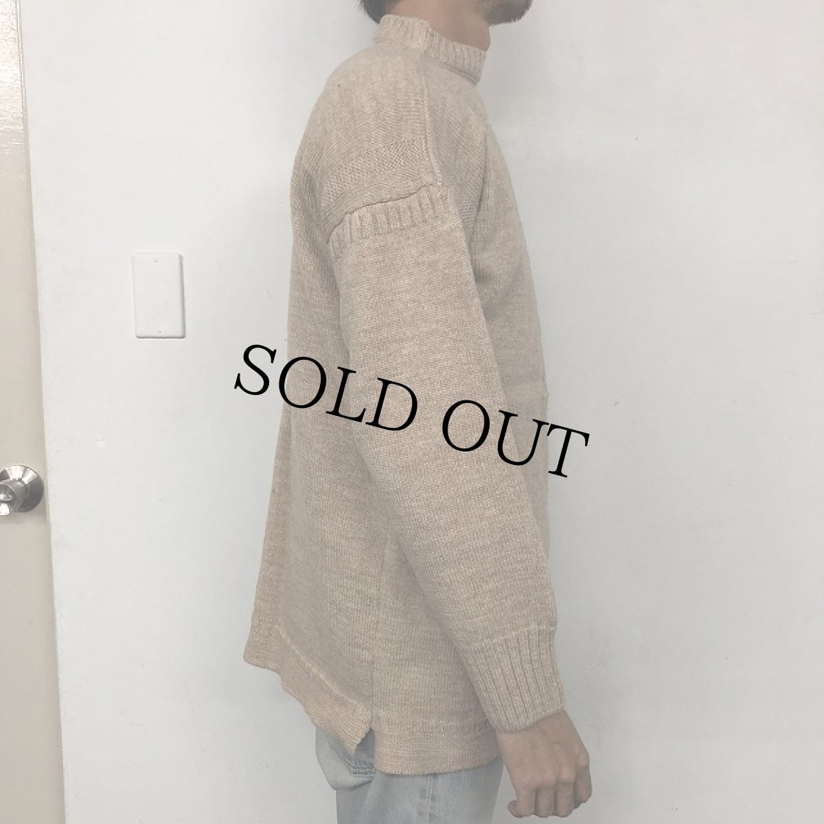 画像3: VINTAGE Guernsey Sweater Beige (3)