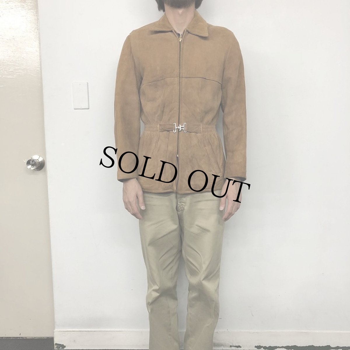 画像2: 50's〜60's Nubuck Sports Jacket (2)