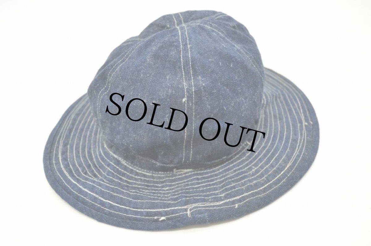 画像1: 30's U.S ARMY DENIM HAT (1)