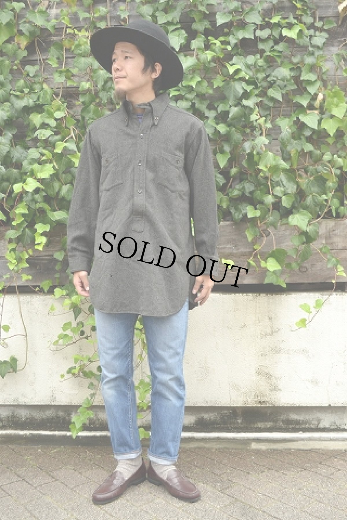 画像2: 30's ウールBDシャツ (2)