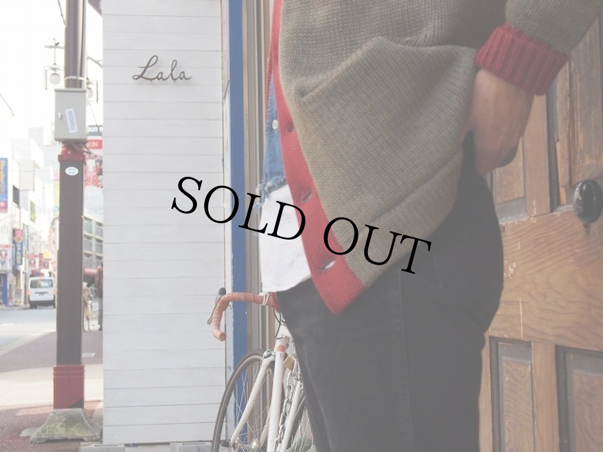 画像4: VINTAGE 2トン ショールカラーカーディガン (4)