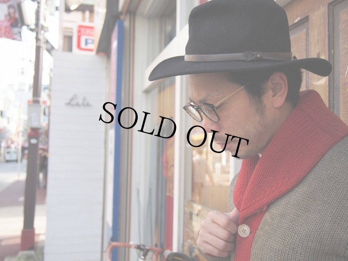 画像5: VINTAGE 2トン ショールカラーカーディガン (5)