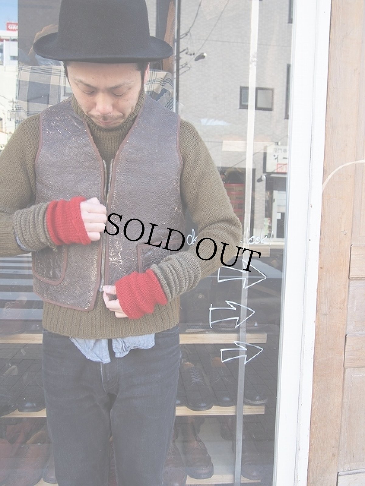 画像2: VINTAGE US D-1 ムートンベスト (2)