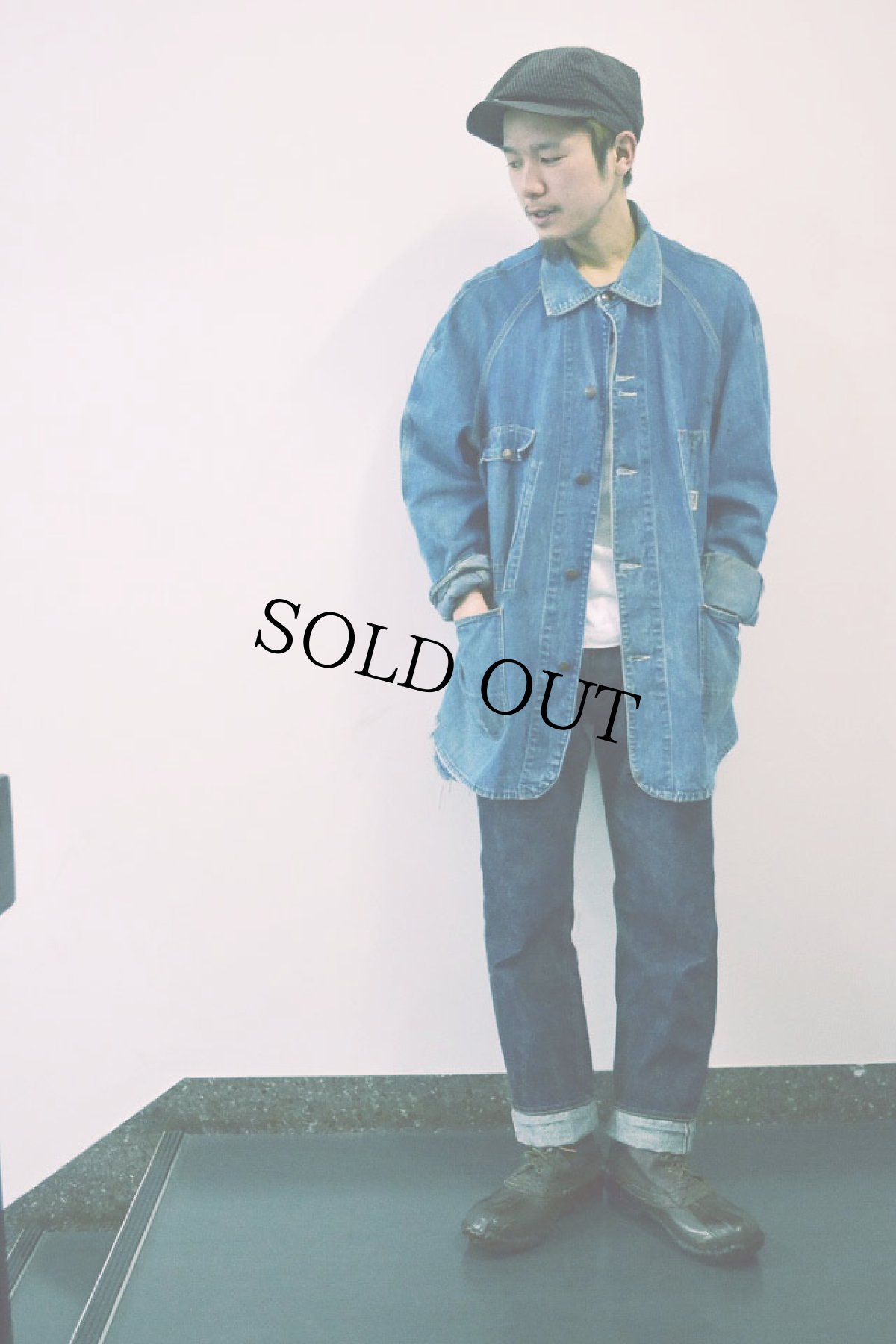 画像2: 40's PAYDAY デニムカバーオール (2)