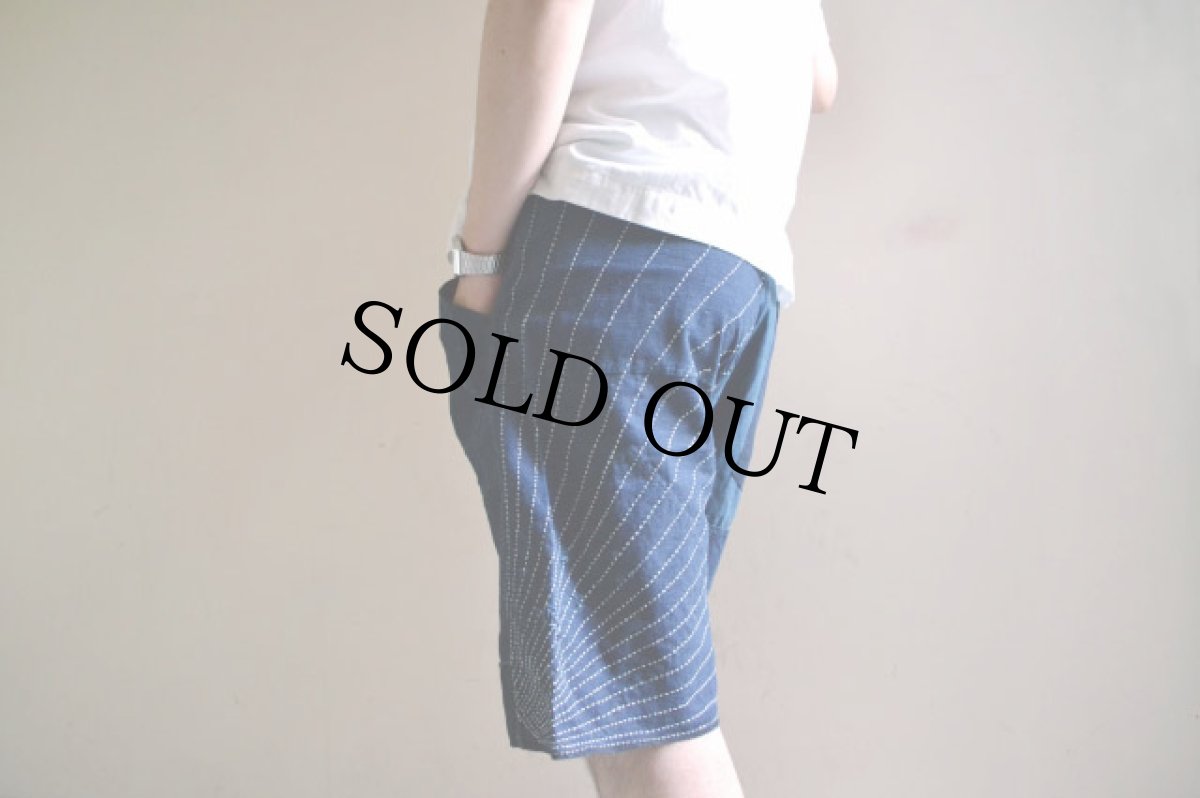 画像2: //Feeet × a little 古布パッチワークショートパンツ (2)