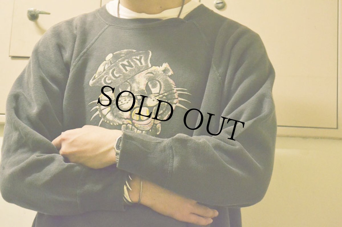 画像3: 60's カラーフロッキープリントスウェット (3)