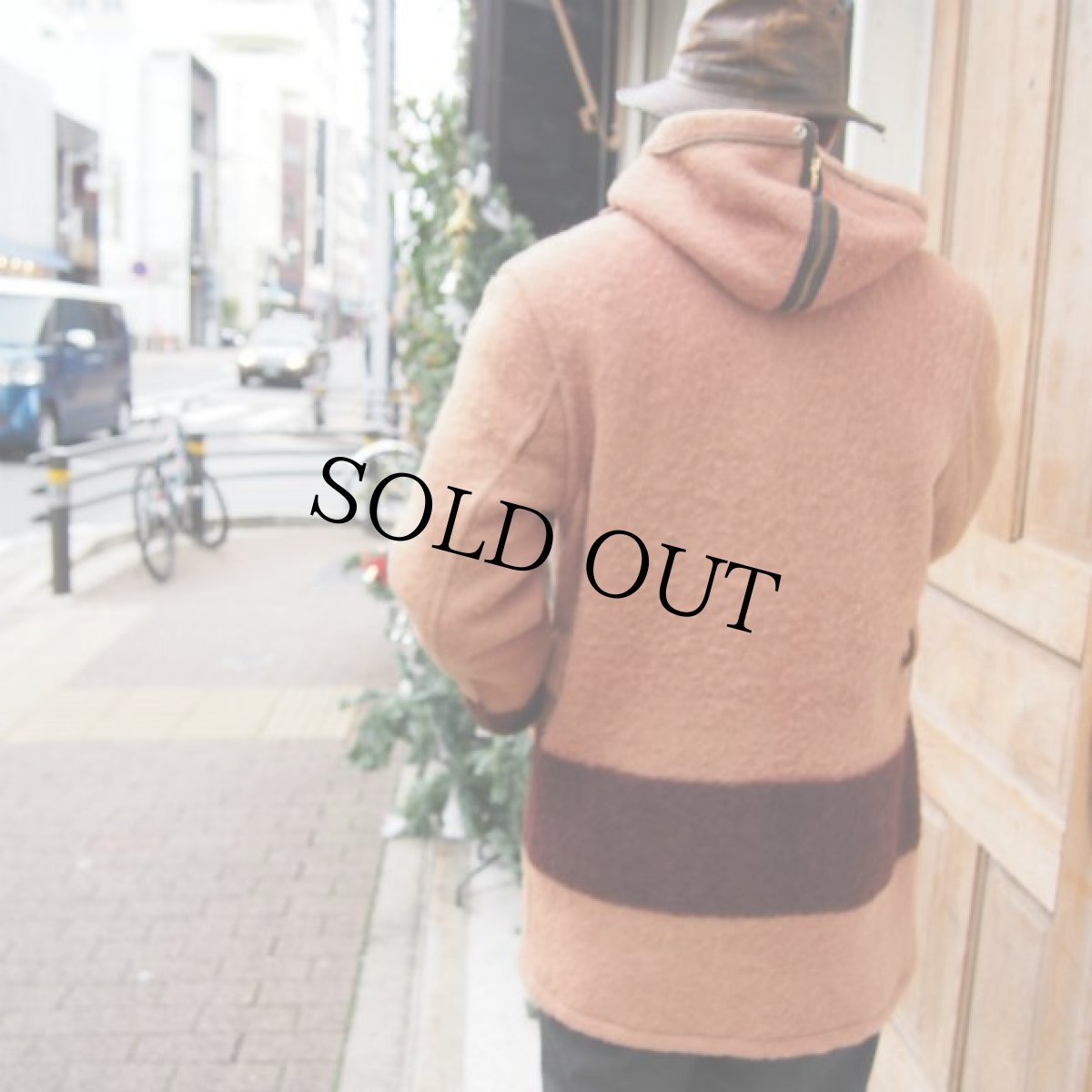 画像3: 40's フード付きブランケットコート (3)