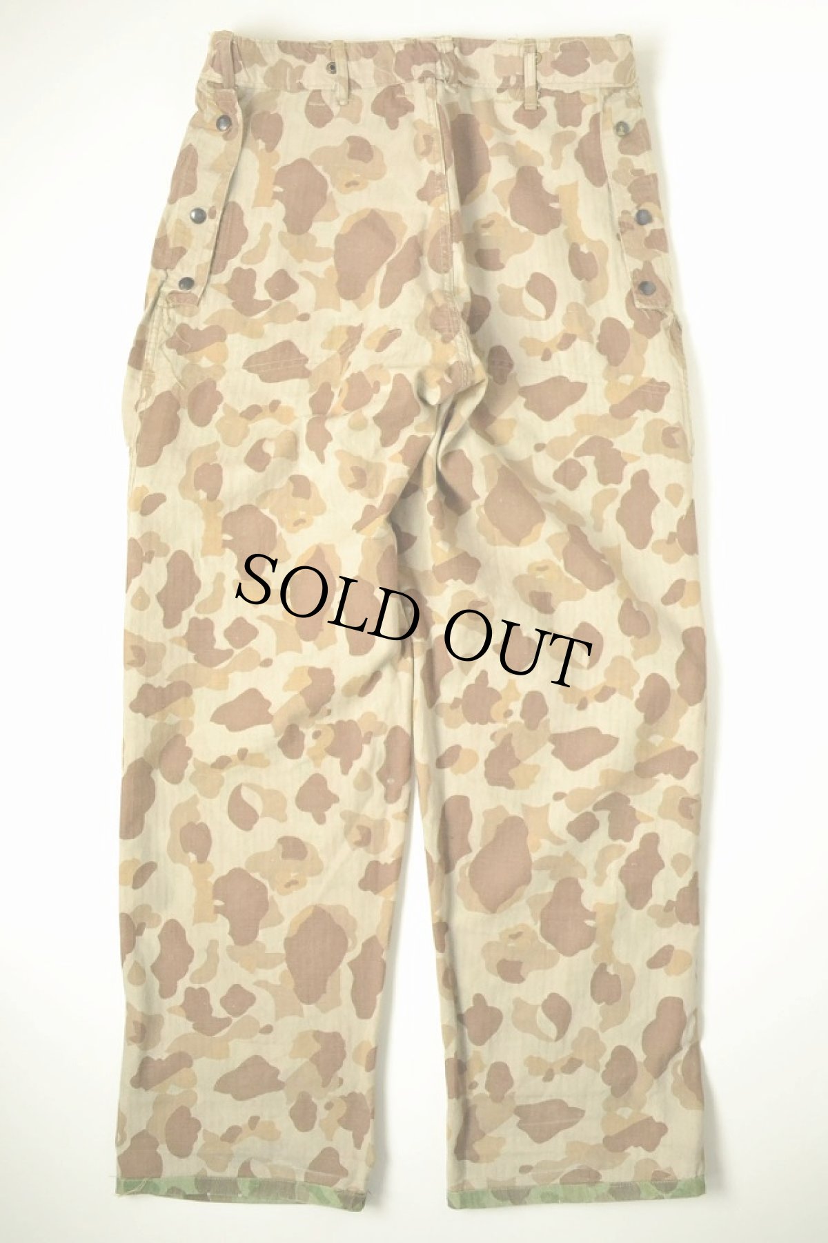 画像3: 40's USMC P1944 フロッグスキンカモHBTパンツ (3)