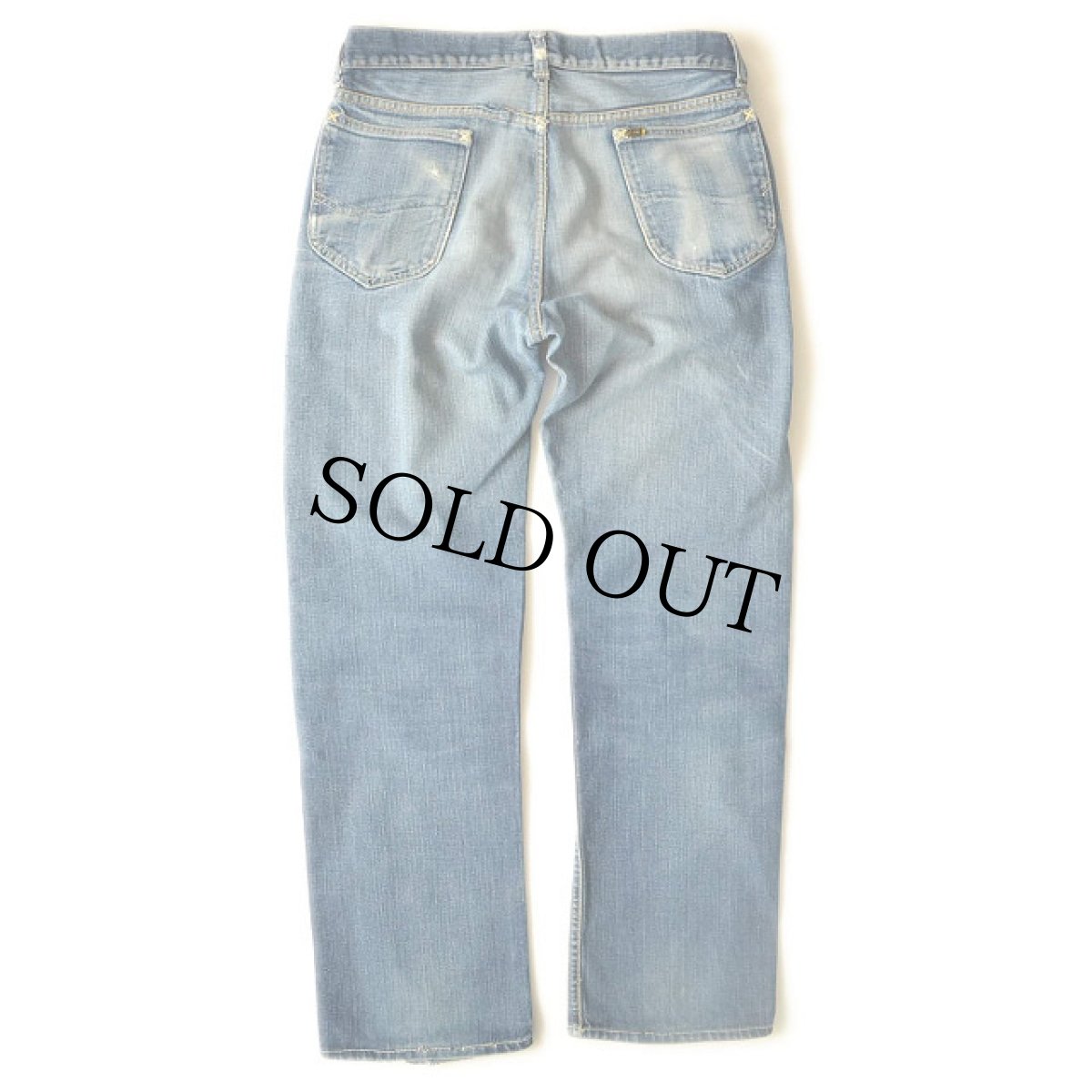 画像2: 40's〜50's Lee Riders 101B 赤センタータグ デニムパンツ W32 (2)