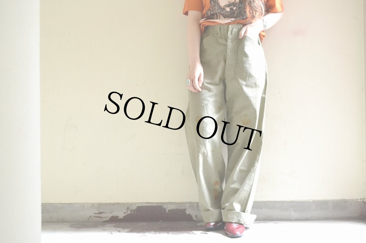 画像3: 40's USMC HBTパンツ (3)