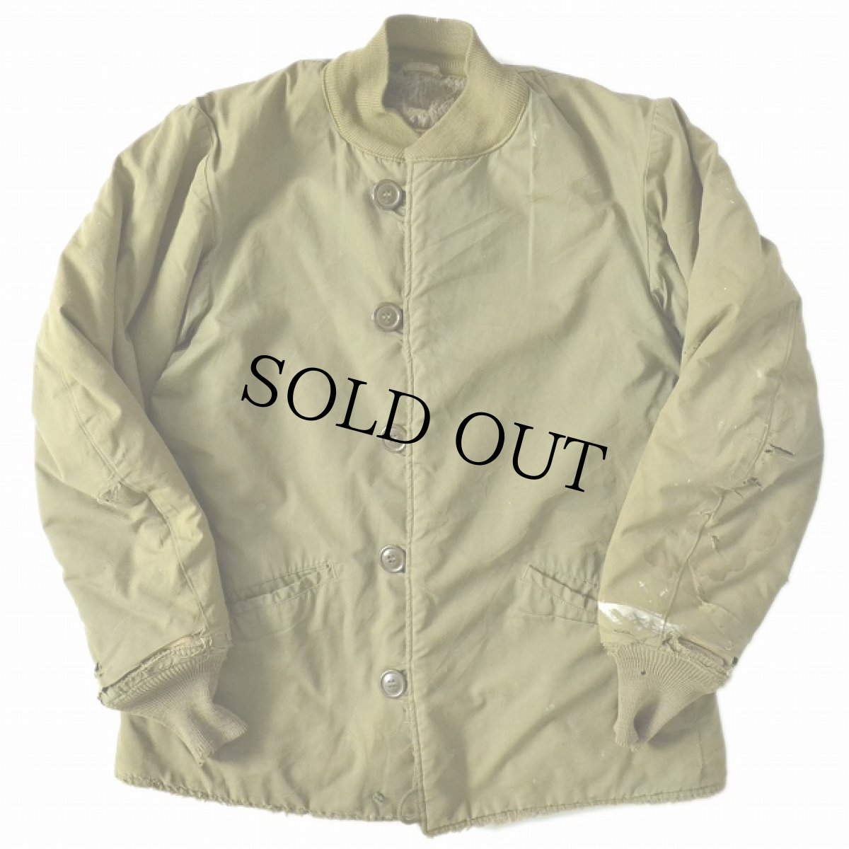 画像2: 40's US.ARMY M-43 ハンドペイントライナージャケット (2)