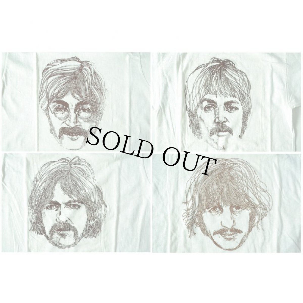 画像2: 70's BEATLES バンドTシャツ DEADSTOCK 4枚セット (2)