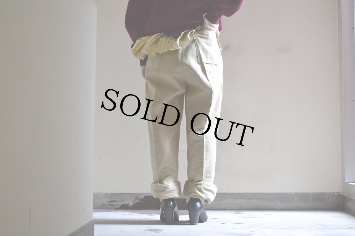 画像7: 44〜45's US 囚人 兵器工場チノトラウザーズ (7)