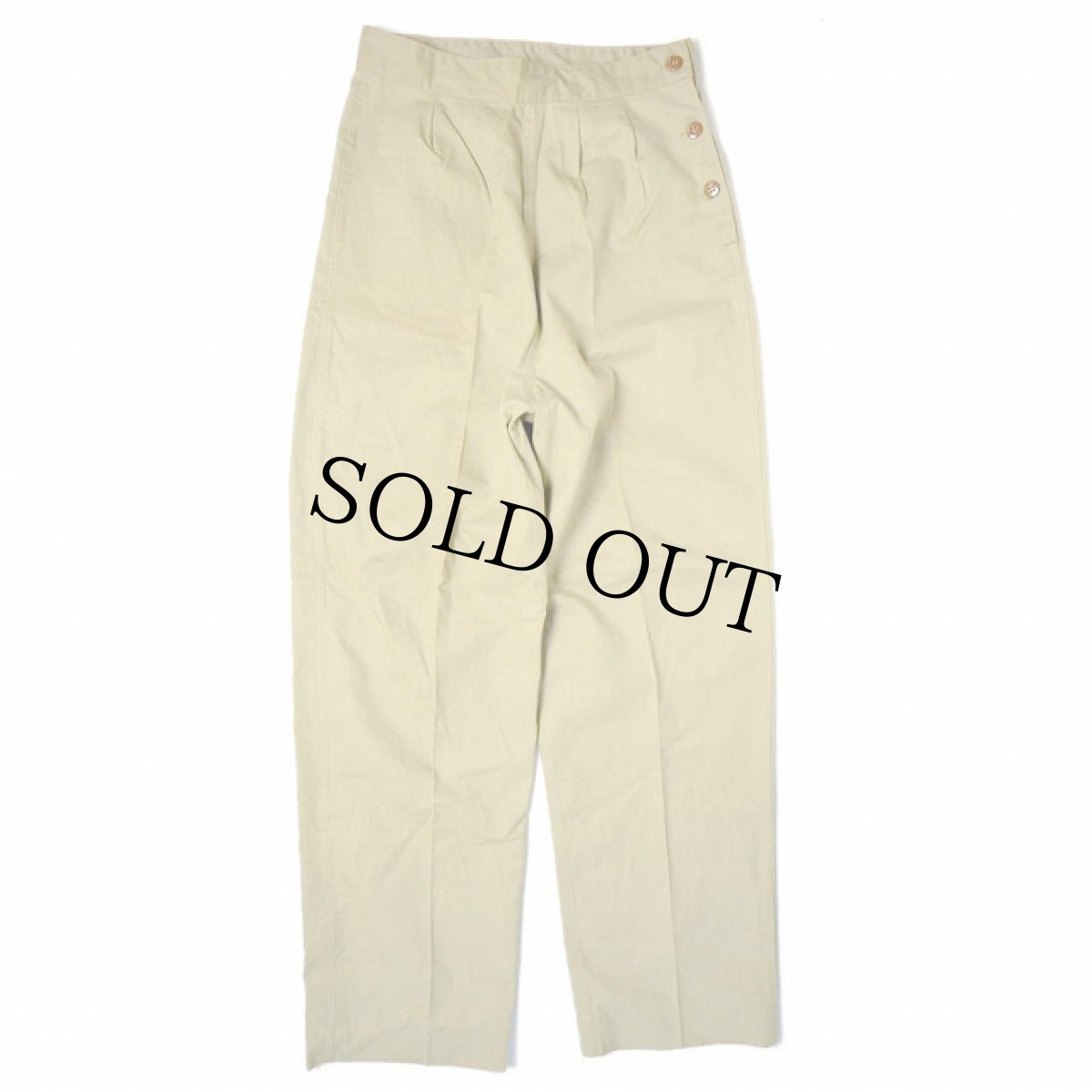 画像3: 44〜45's US 囚人 兵器工場チノトラウザーズ (3)