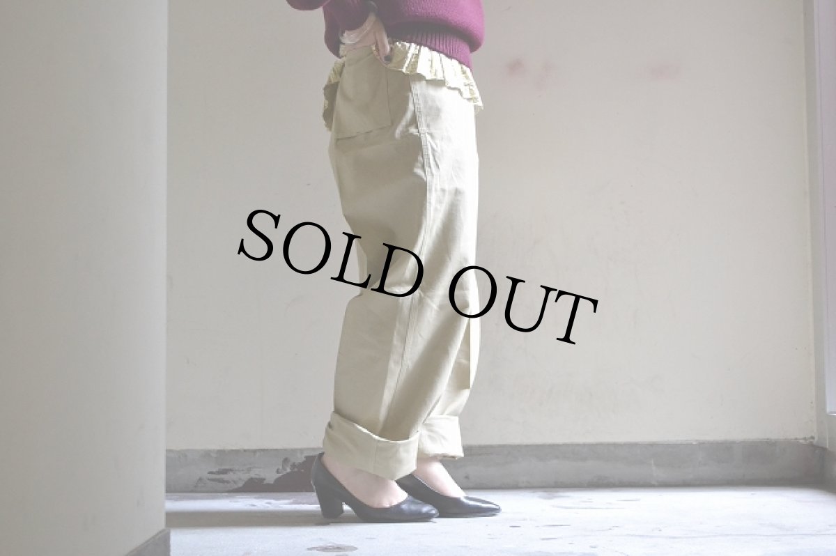 画像6: 44〜45's US 囚人 兵器工場チノトラウザーズ (6)