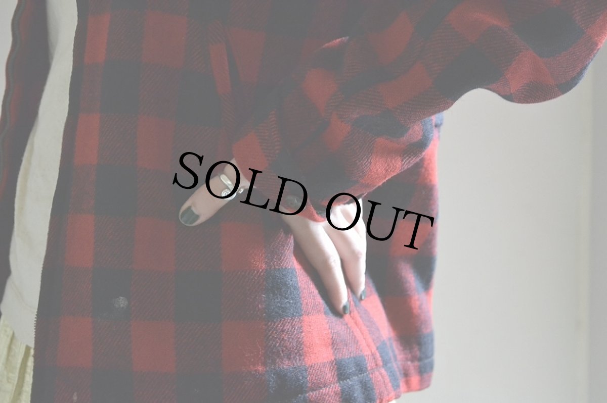 画像3: 40's チェック柄ウールスポーツジャケット (3)