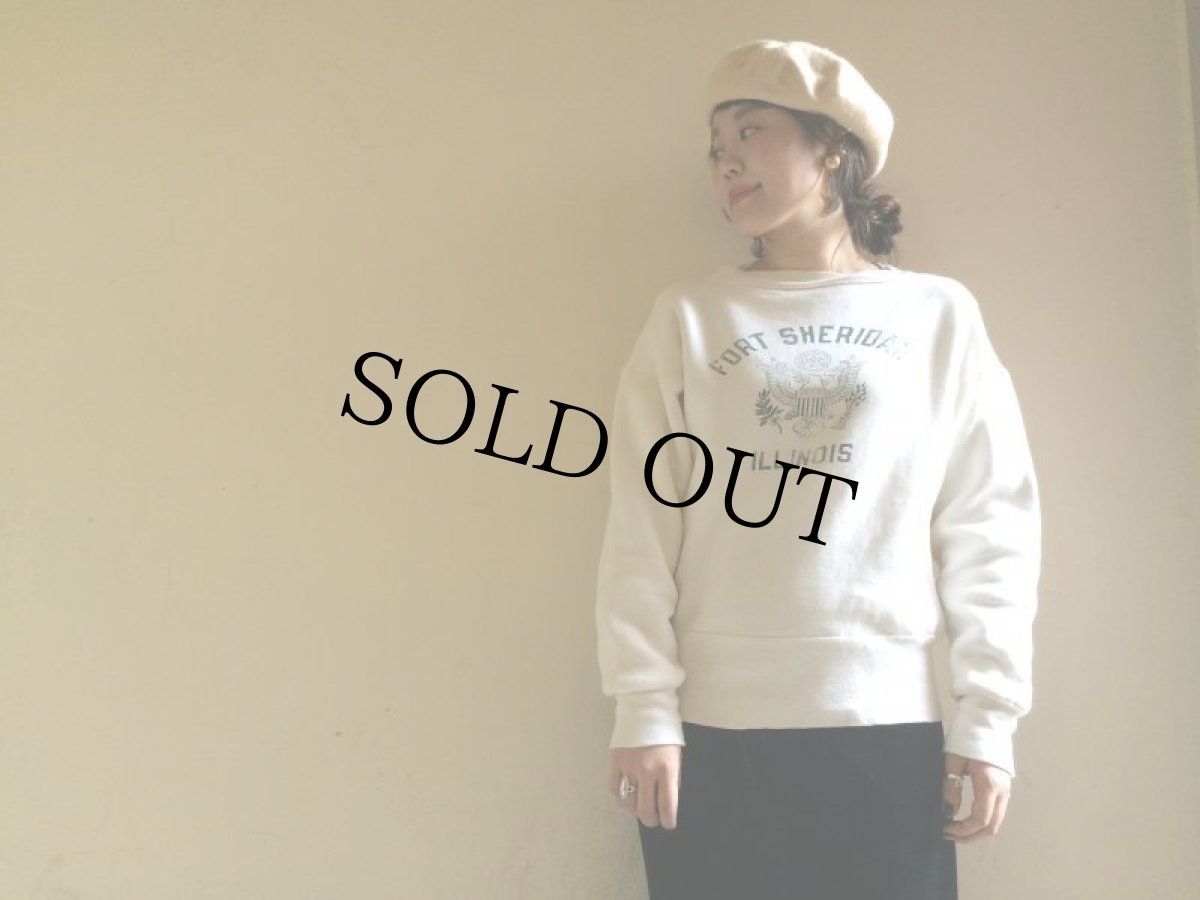 画像4: 50's "FORT SHERIDAN" プリントスウェット (4)