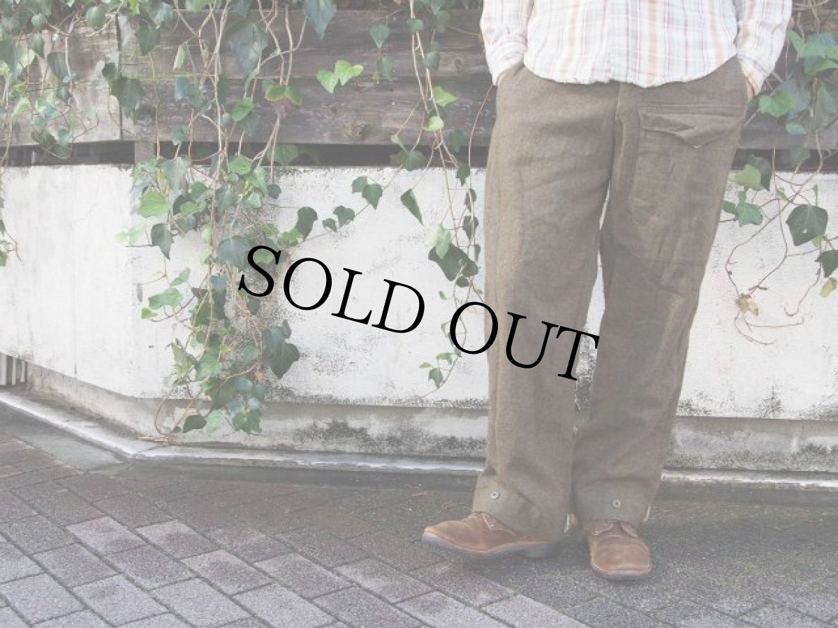 画像5: 50's BRITISH ARMY ウールバトルドレストラウザーズ (5)