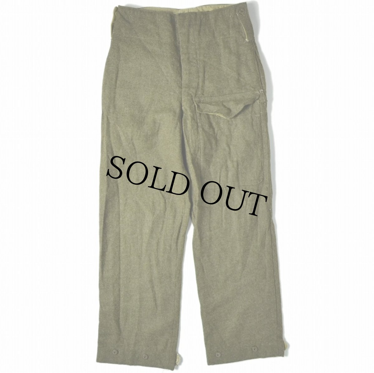 画像3: 50's BRITISH ARMY ウールバトルドレストラウザーズ (3)