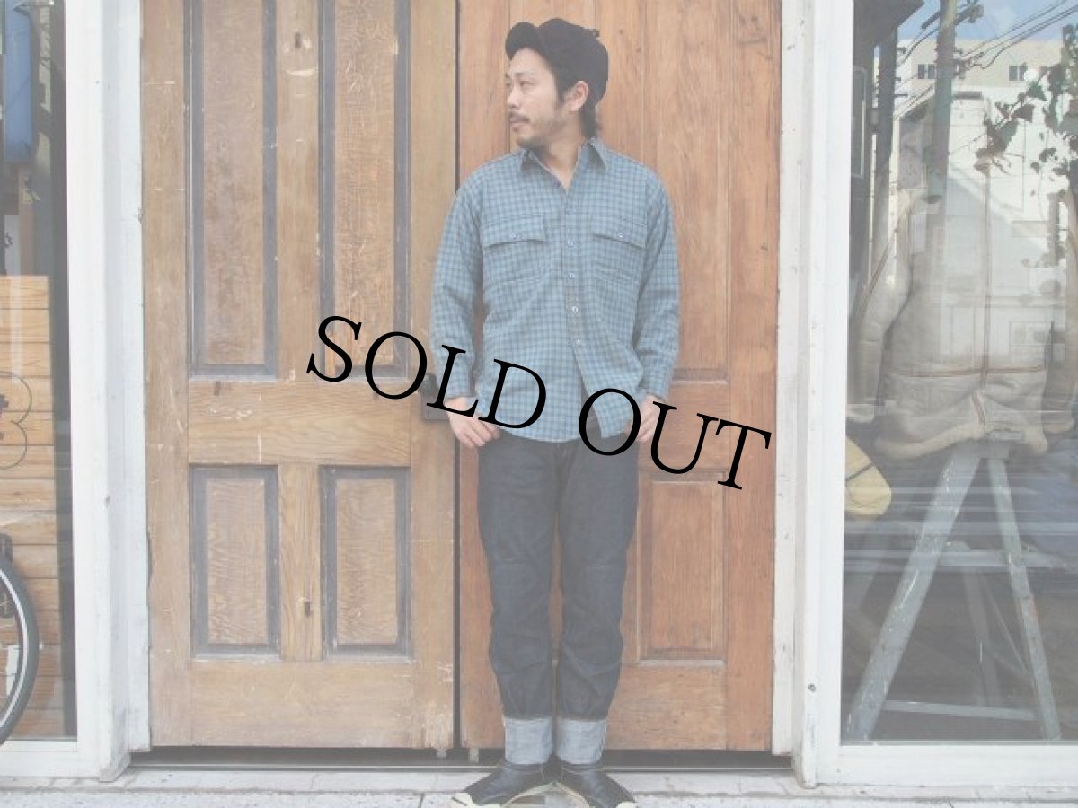 画像3: 40's J.C.PENNEY マチ付きチェック柄ウールシャツ (3)