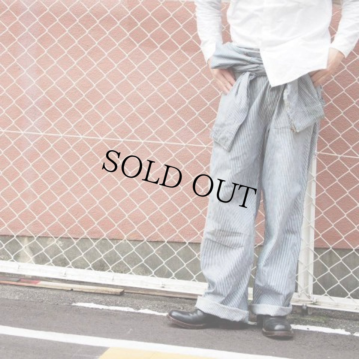 画像5: 50's Carhartt ヒッコリー柄オールインワン (5)