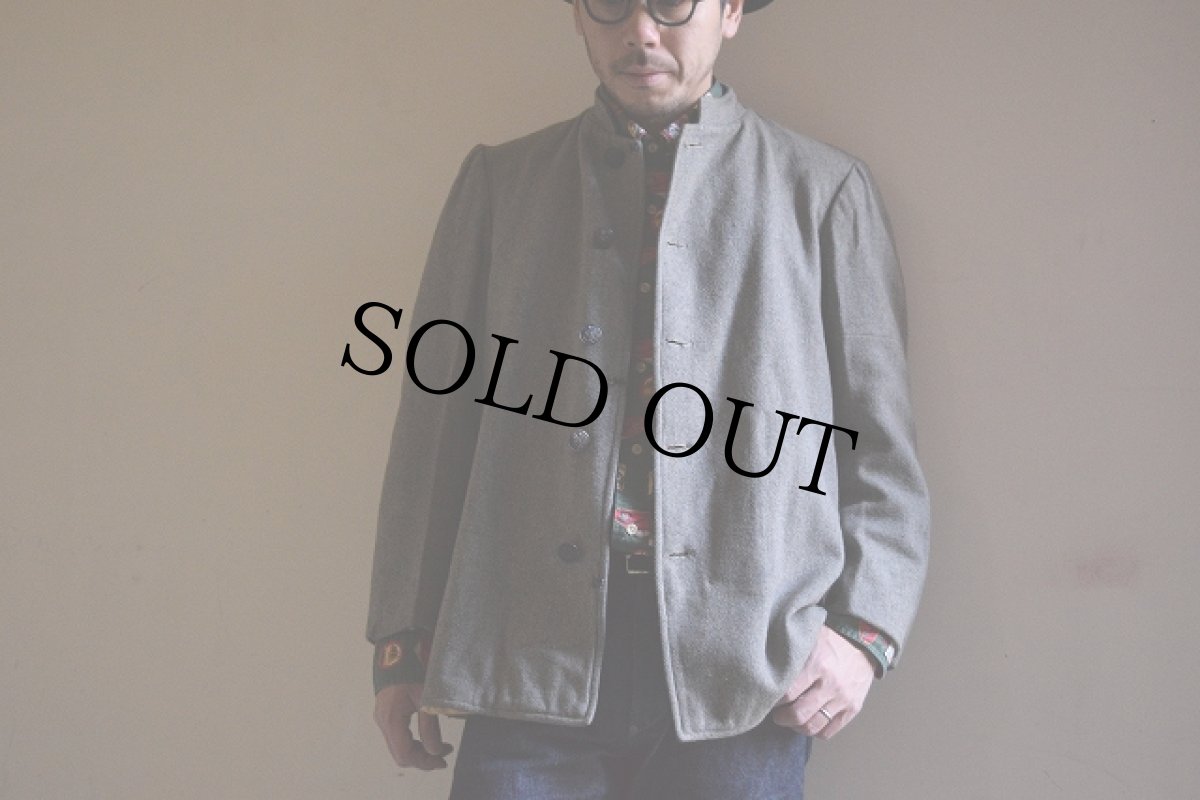 画像5: 40's US 囚人 マオカラーウールジャケット (5)