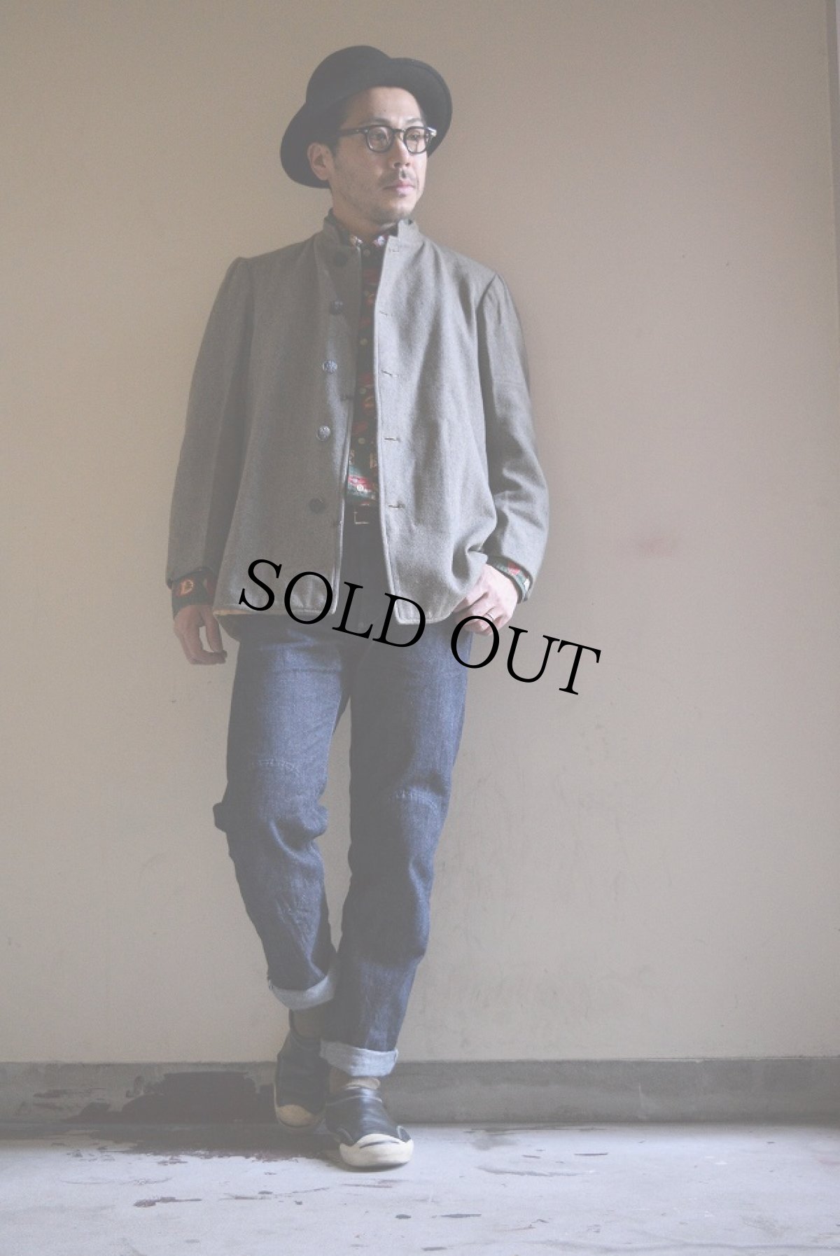 画像3: 40's US 囚人 マオカラーウールジャケット (3)