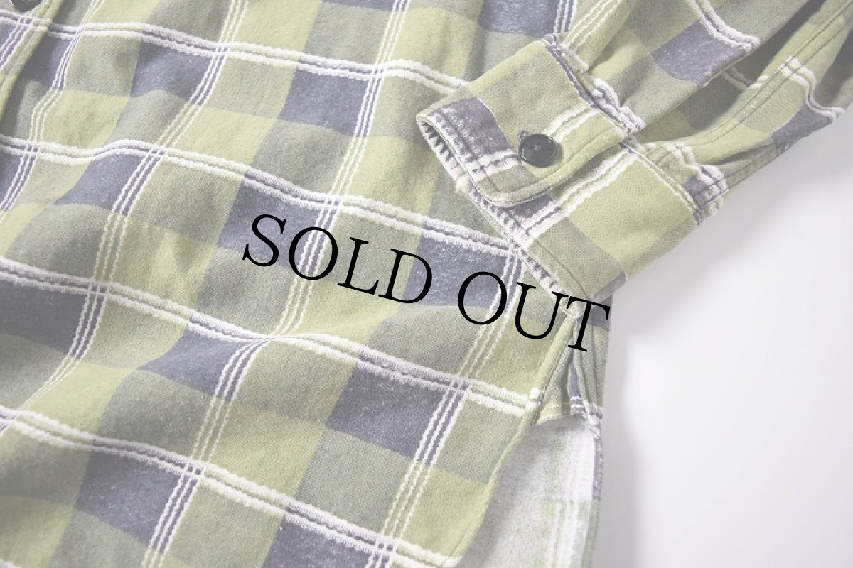 画像5: 40's WORKMASTER マチ付きプリントネルシャツ (5)