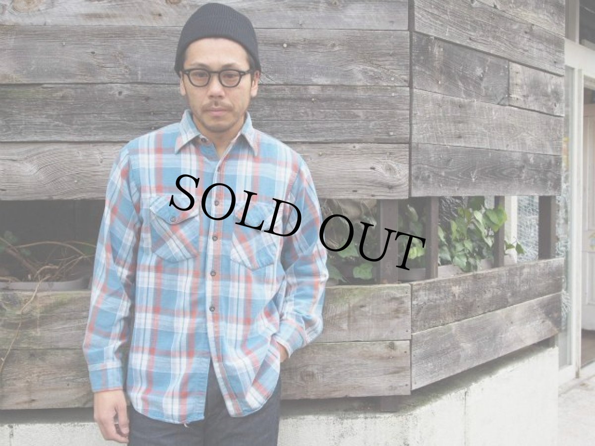 画像3: 50's BIG SMITH マチ付きヘビーネルシャツ (3)