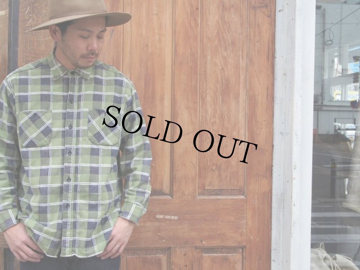 画像9: 40's WORKMASTER マチ付きプリントネルシャツ (9)