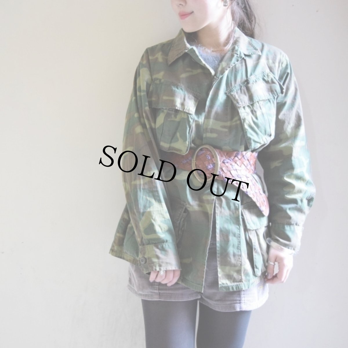 画像3: 60's ERDL 初期型GreenLeaf迷彩ノンリップジャングルファティーグジャケット (3)