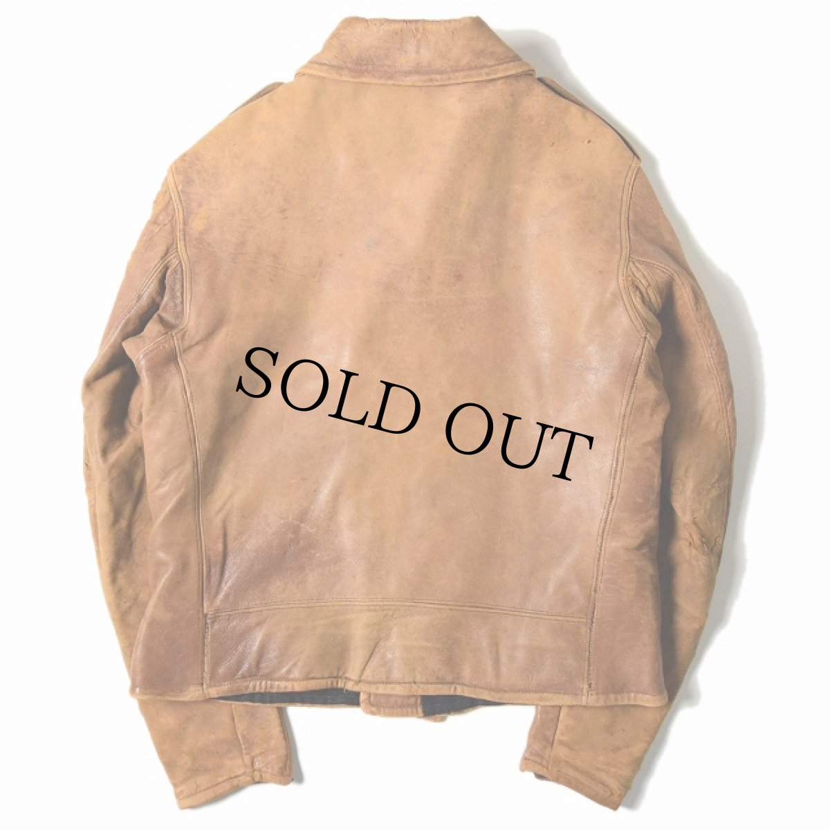 画像3: 40's BECK Dポケレザーダブルライダースジャケット (3)