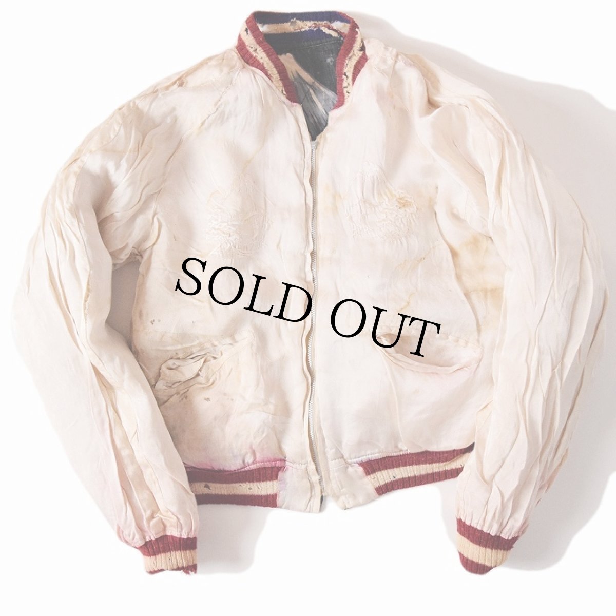 画像3: 希少 40's プリントスカジャン (3)