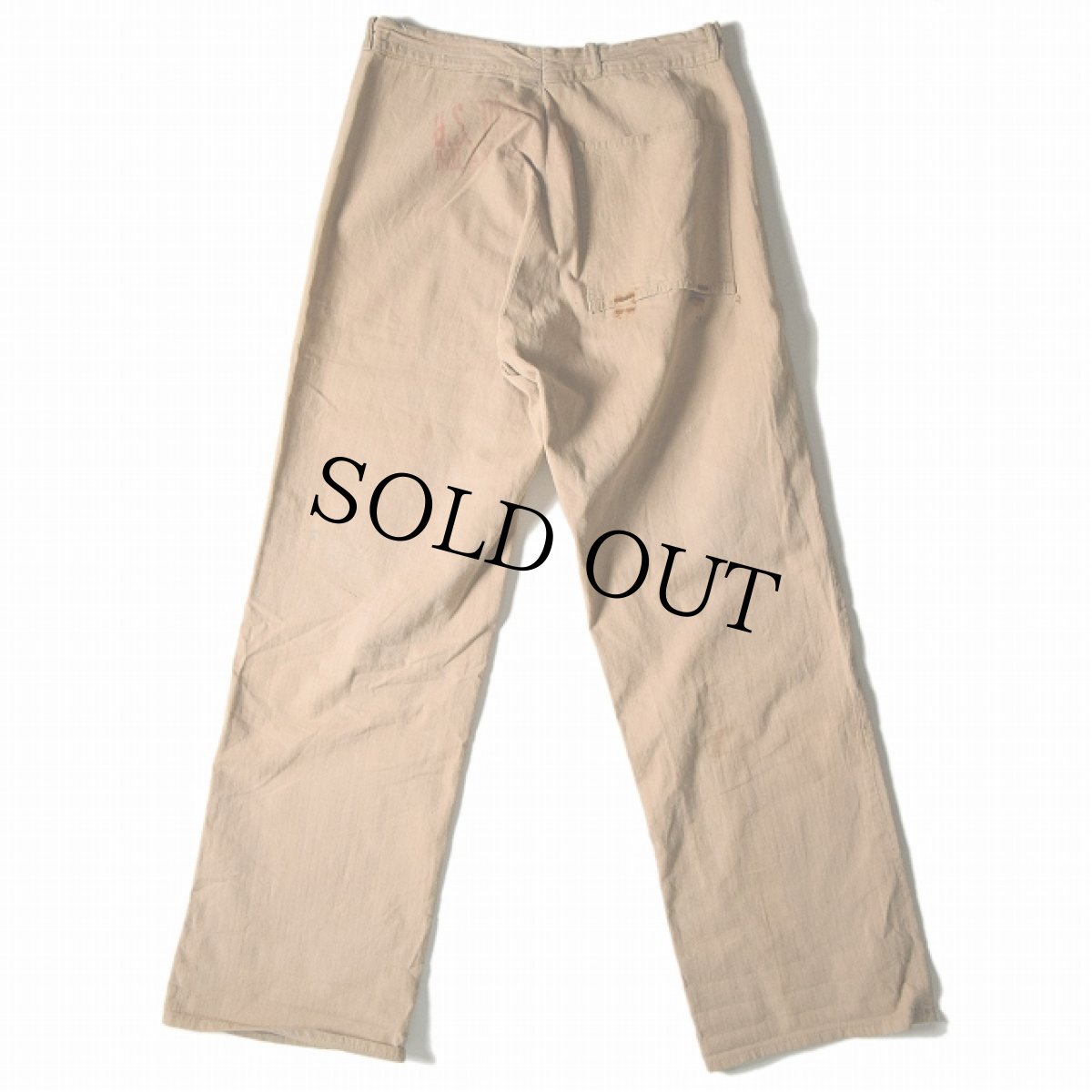 画像2: 40's US HBT　囚人パンツ (2)