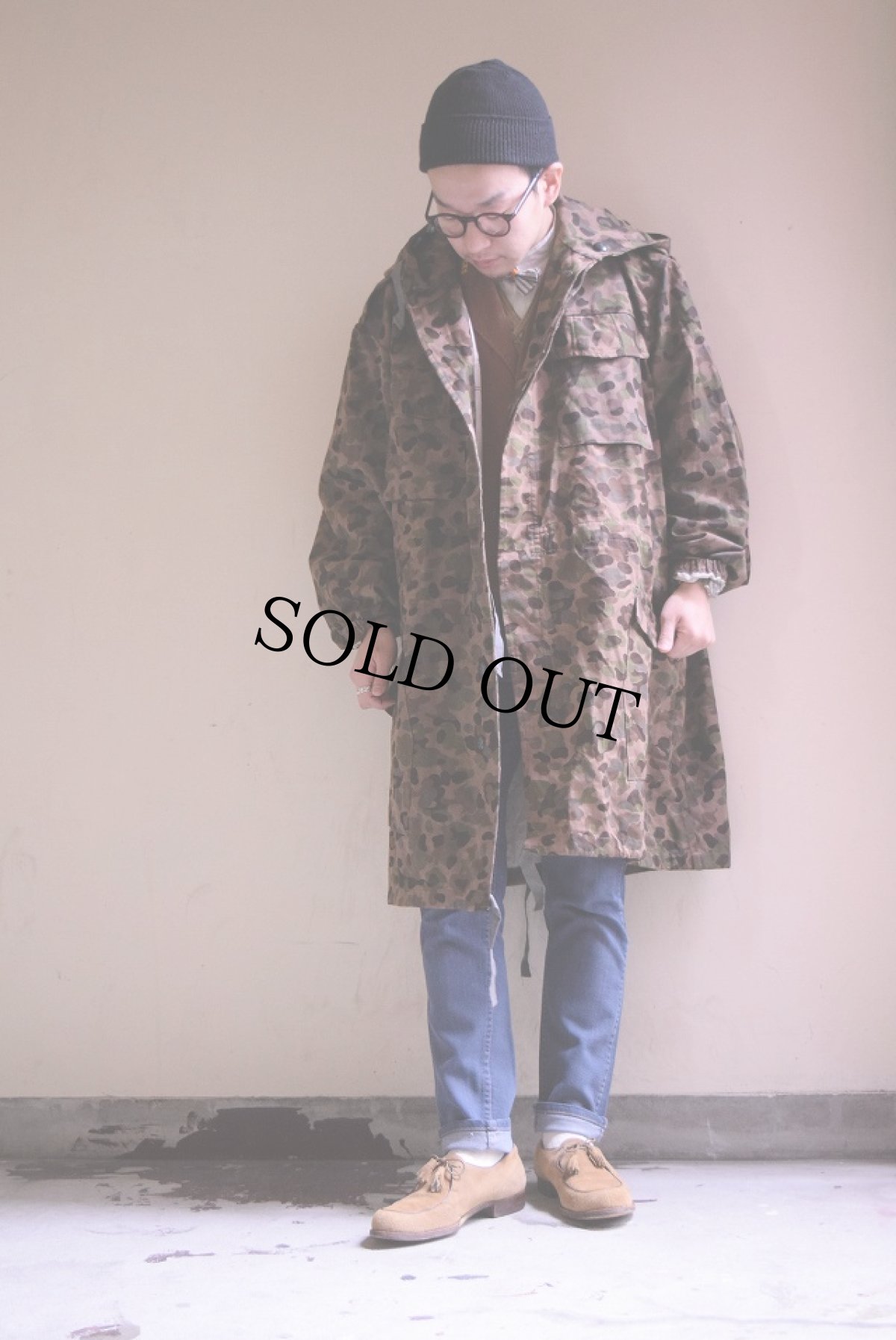 画像3: 60's オーストリア軍カモ柄オーバーロングコート (3)