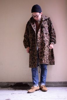 画像3: 60's オーストリア軍カモ柄オーバーロングコート (3)