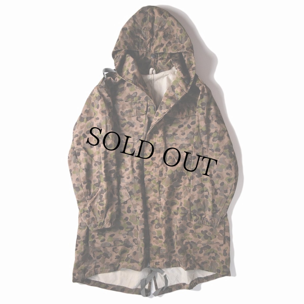 画像2: 60's オーストリア軍カモ柄オーバーロングコート (2)