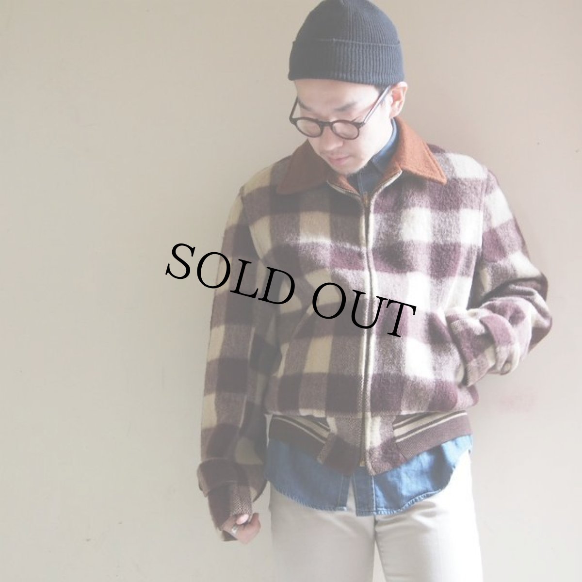 画像4: 40's HERCULES 2トーンウールスポーツジャケット (4)