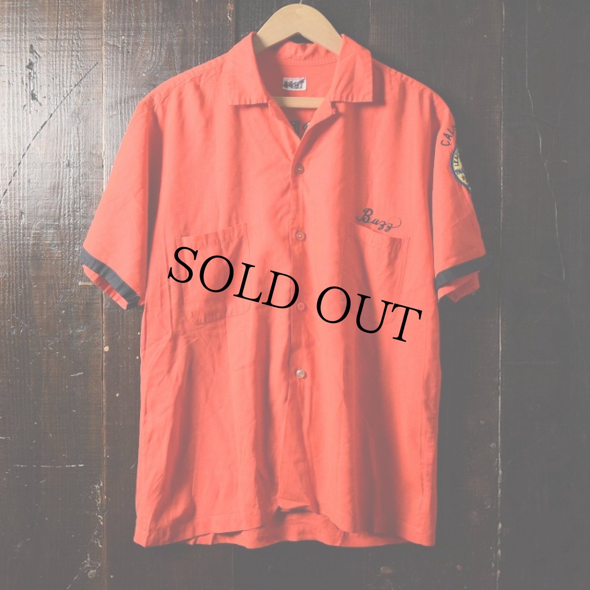 画像2: 60's "TRI-SERVICE" スーベニアボーリングシャツ (2)