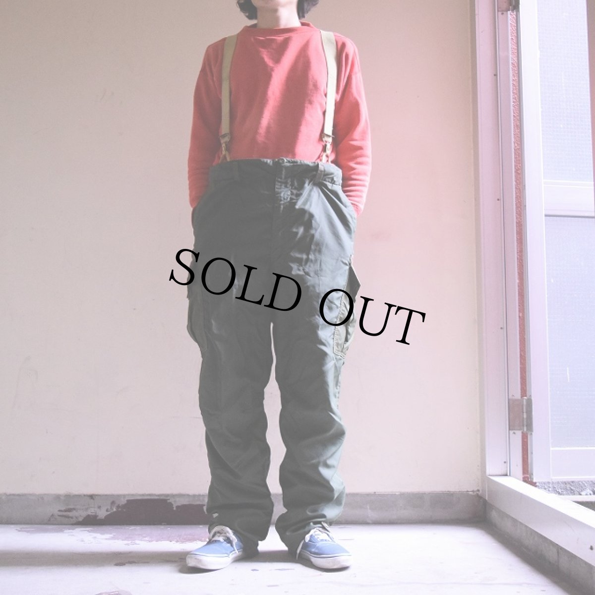 画像3: 50's カナダ軍 ナイロンカーゴパンツ (3)