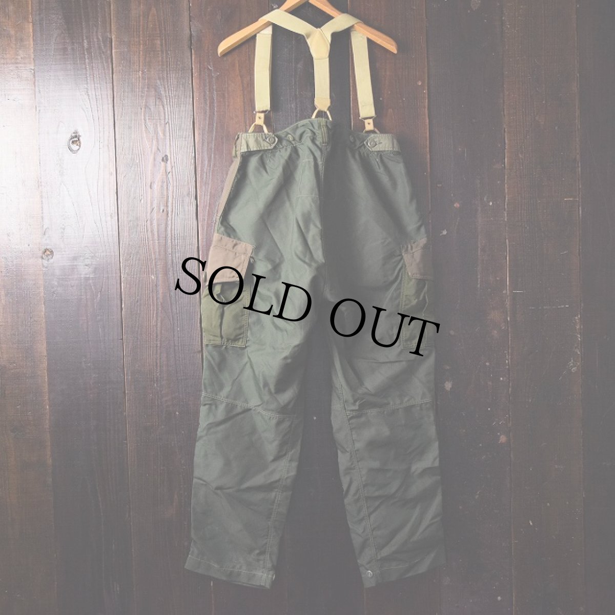 画像2: 50's カナダ軍 ナイロンカーゴパンツ (2)