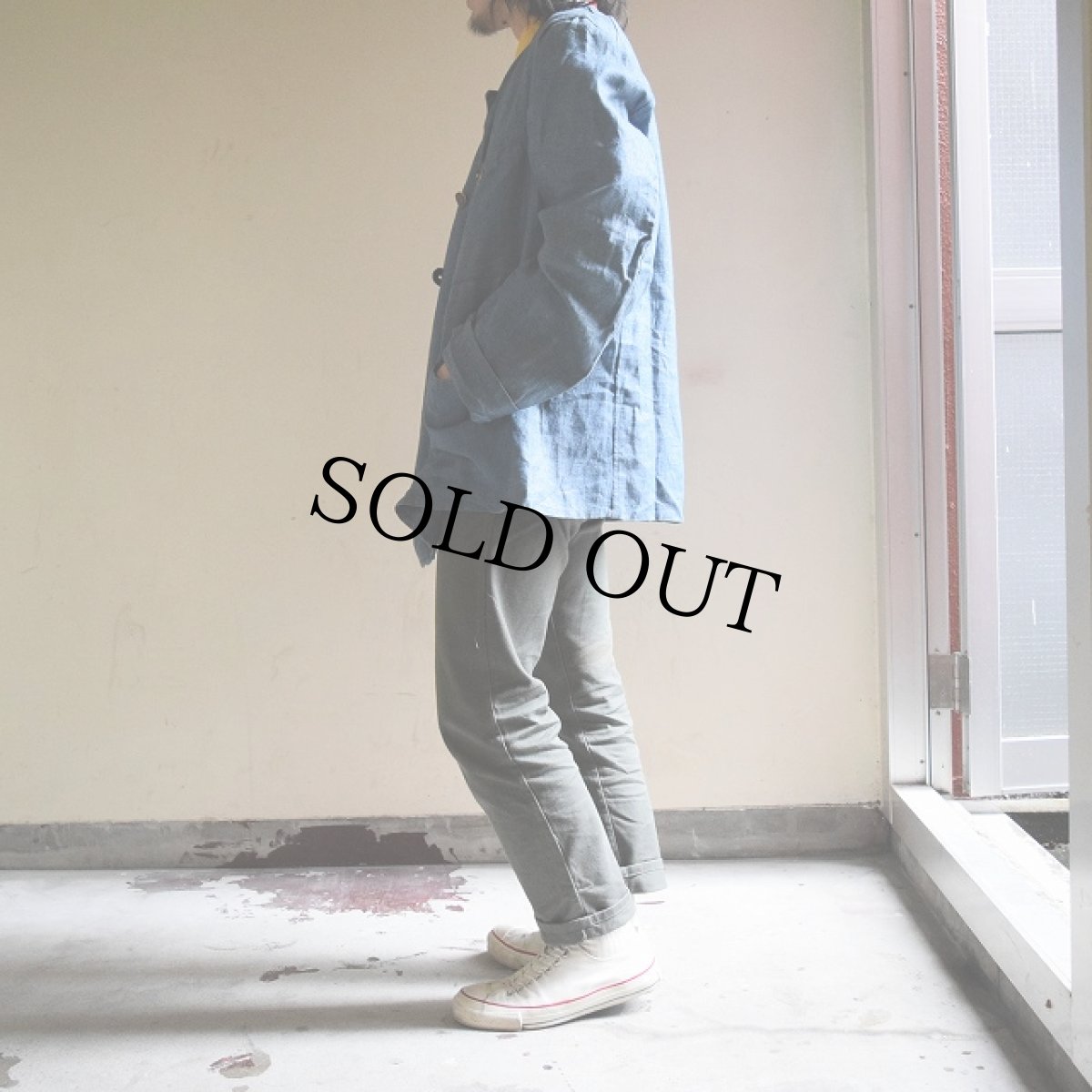 画像4: VINTAGE ドイツ製ダブルブレストリネンジャケット (4)