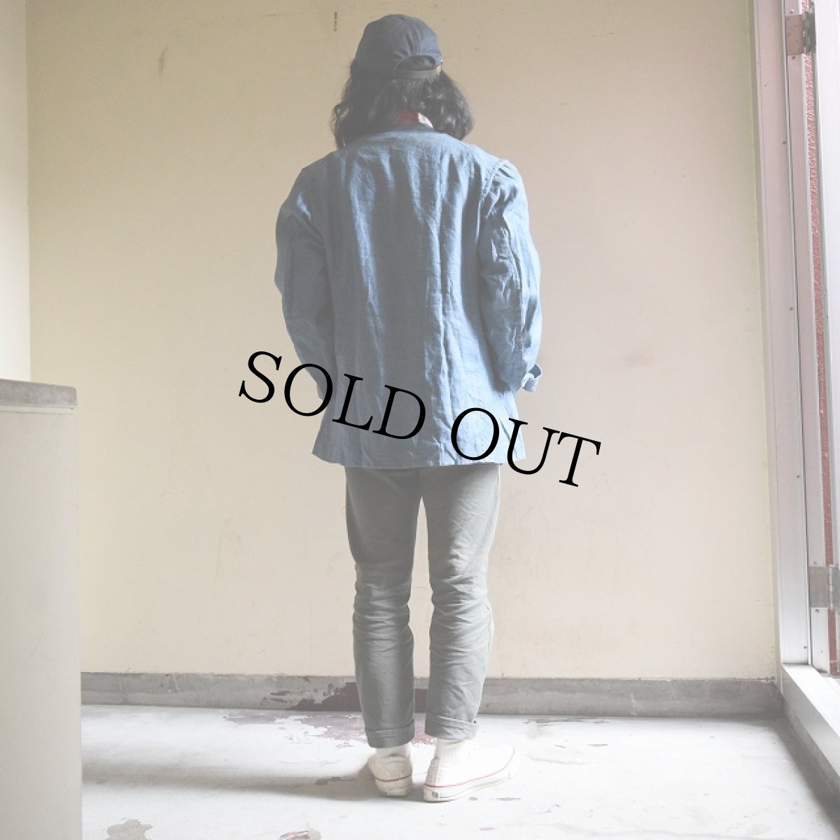 画像5: VINTAGE ドイツ製ダブルブレストリネンジャケット (5)