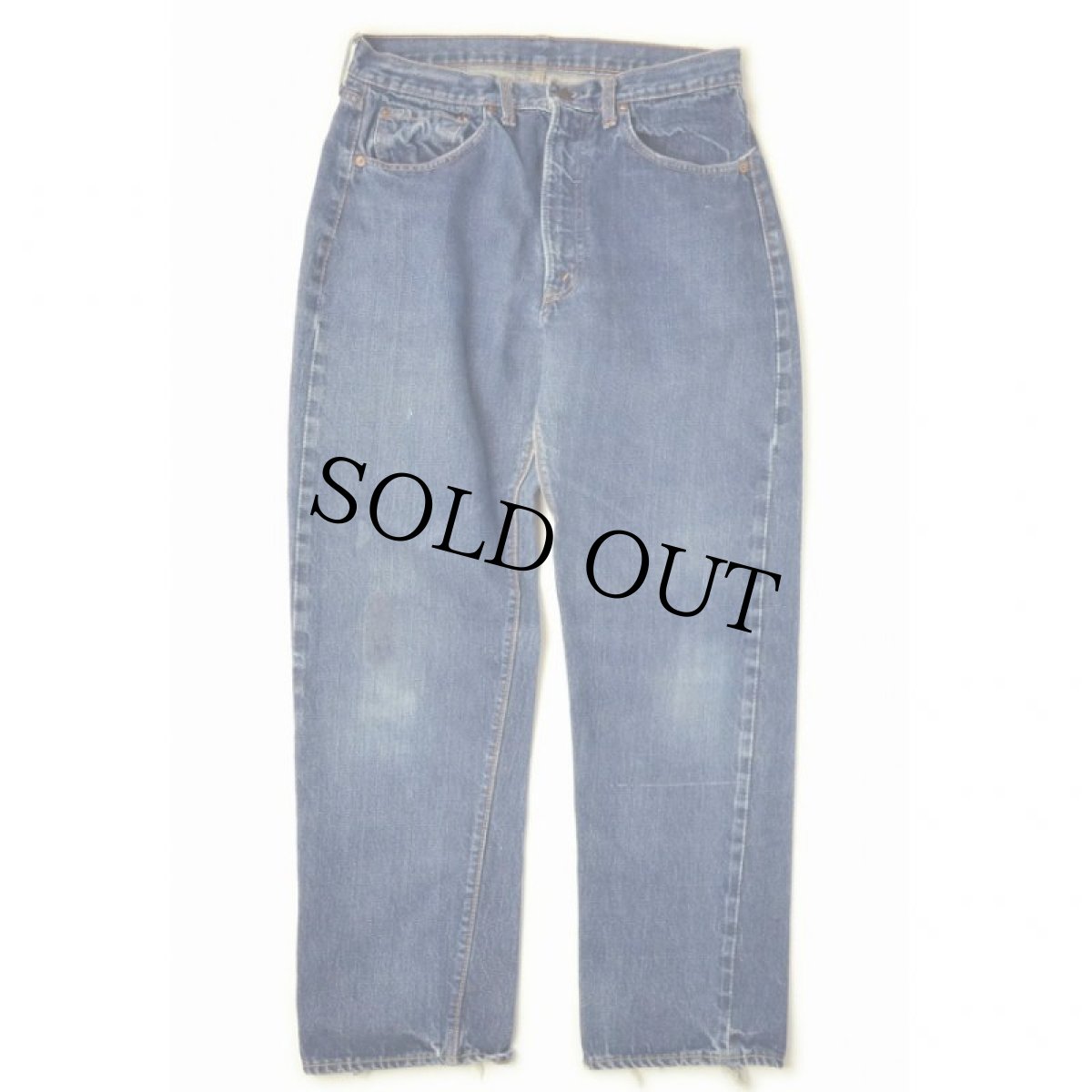 画像2: 60's LEVI'S 505 BIGE デニムパンツ (2)