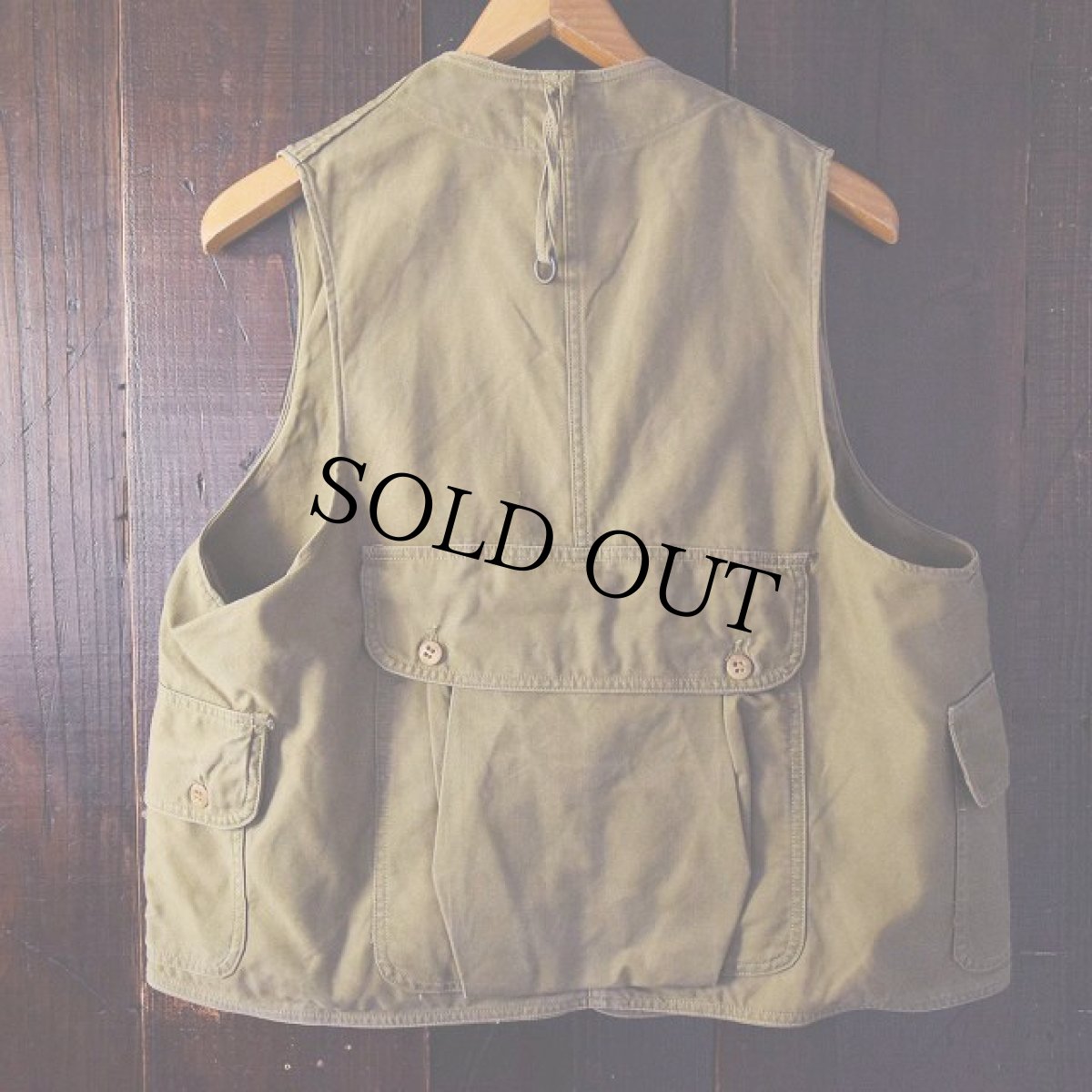 画像2: 50's L.L.BEAN ハーフムーンポケットフィッシングベスト (2)