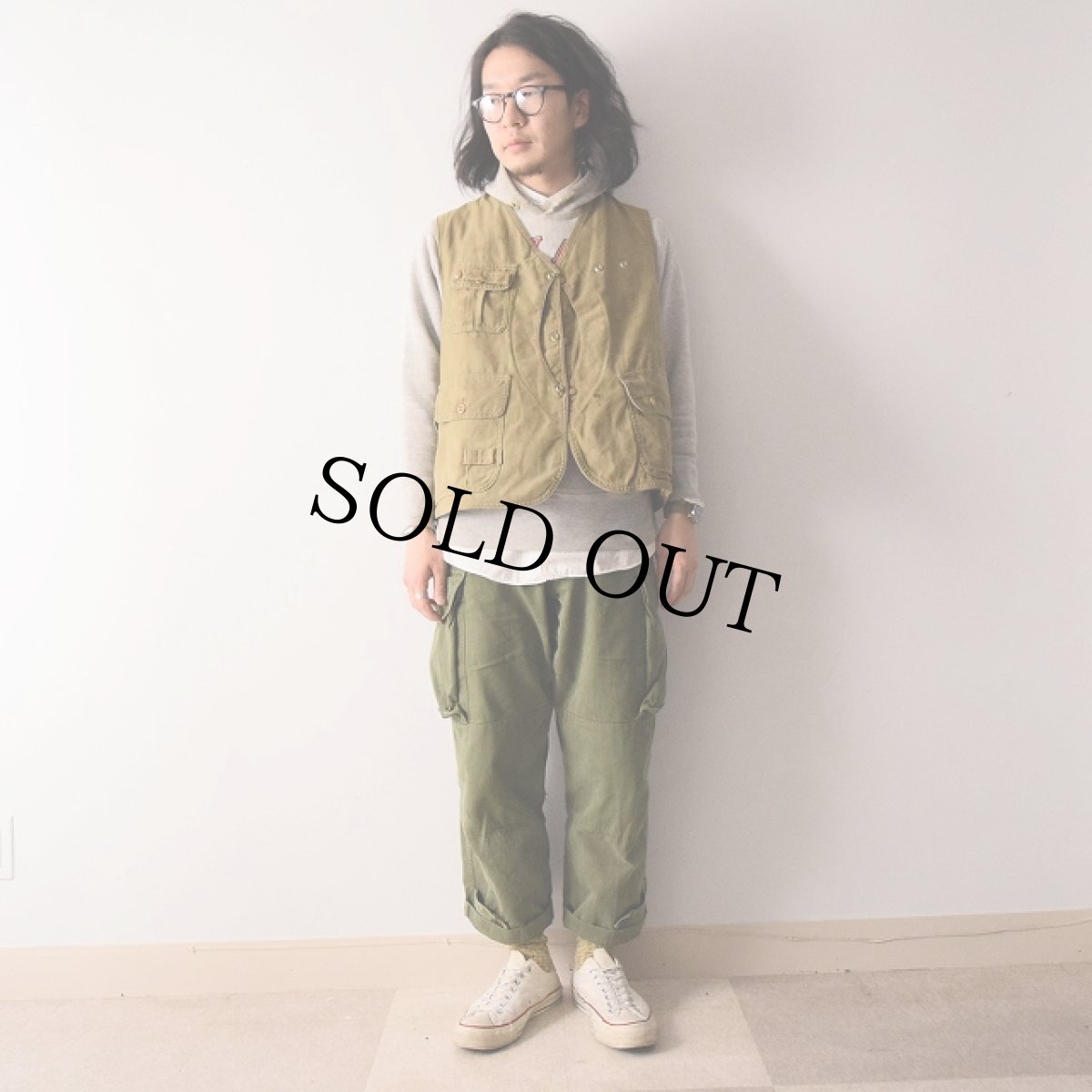 画像3: 50's L.L.BEAN ハーフムーンポケットフィッシングベスト (3)