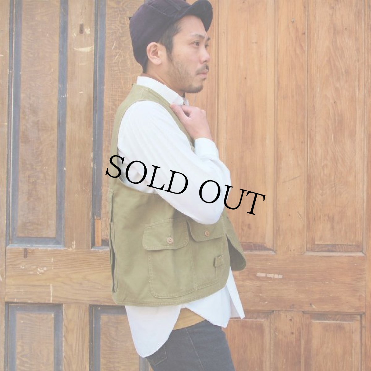 画像11: 50's L.L.BEAN ハーフムーンポケットフィッシングベスト (11)